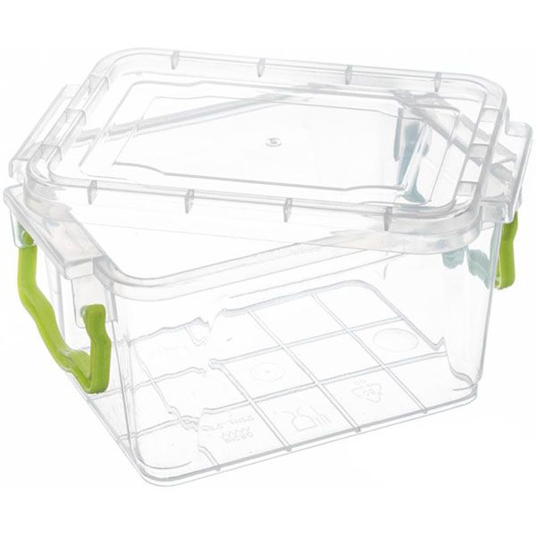 Контейнер для зберігання із кришкою Ал-Пластик №2 0,8 л (харчовий пластик) 90x110x165 мм (40520118)